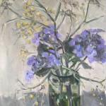 “Hydrangeas and fennel” Oil on canvas 40cm x 50cm x 5cm SOLD