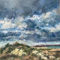 “Lowtide, Ballyhenry Island” Oil on canvas 60cm x 60cm x 4cm